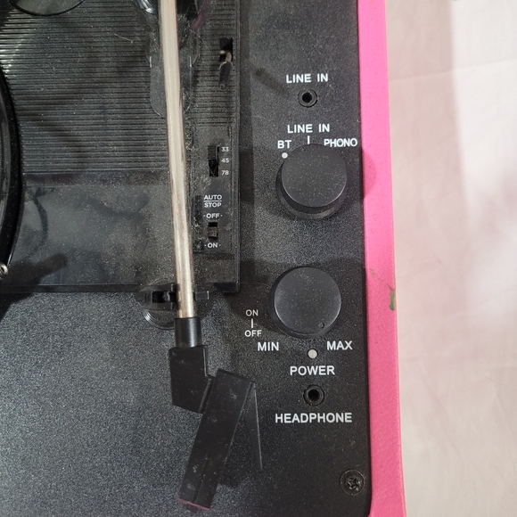 Victrola's pink black The Journey Suitcase Record Player UNTESTED NO RECORDS - Picture 10 of 14
